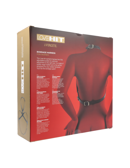 VIRGITE  WOMAN BREAST HARNESS MOD. 1 BLACK