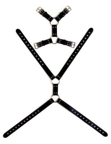 VIRGITE  MAN BONDAGE BODY HARNESS MOD. 5 BLACK