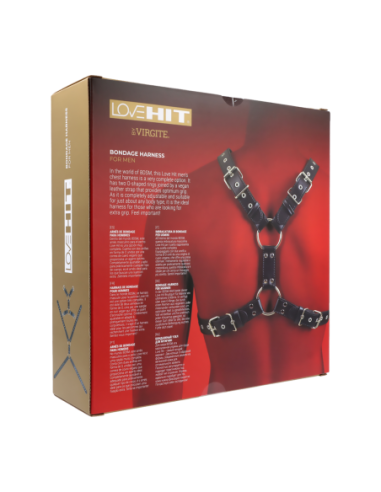 VIRGITE  MAN BONDAGE BODY HARNESS MOD. 5 BLACK
