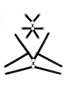 VIRGITE ARNÉS DE CUERPO BONDAGE HOMBRE MOD. 6 NEGRO