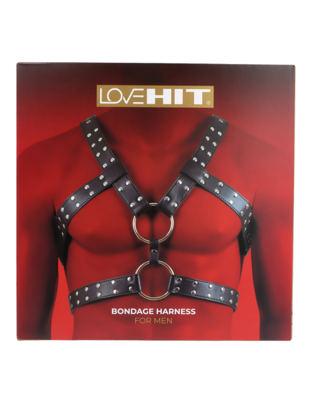 VIRGITE ARNÉS DE CUERPO BONDAGE HOMBRE MOD. 6 NEGRO