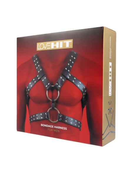 VIRGITE  MAN BONDAGE BODY HARNESS MOD. 6 BLACK