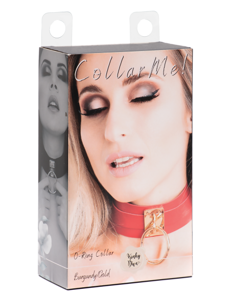 KINKY DIVA COLLAR DE JUNTA TÓRICA ROJO/DORADO