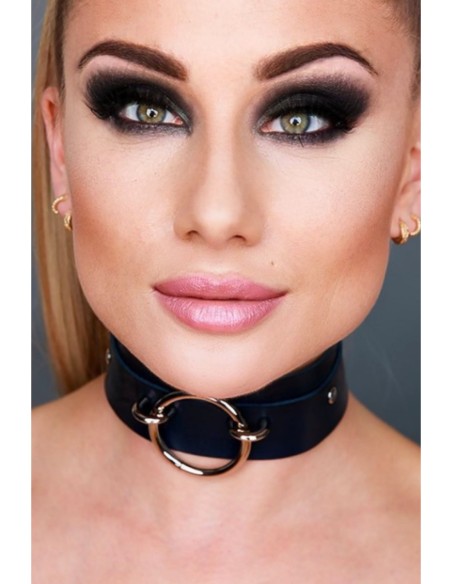 KINKY DIVA JUNTA TÓRICA CUELLO DELANTERO NEGRO/PLATEADO