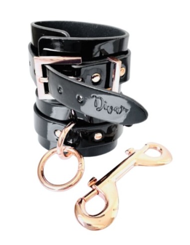 KINKY DIVA ANKLE CUFFS BLACK