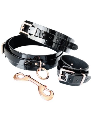 KINKY DIVA WRIST & THIGH CUFFS BLACK