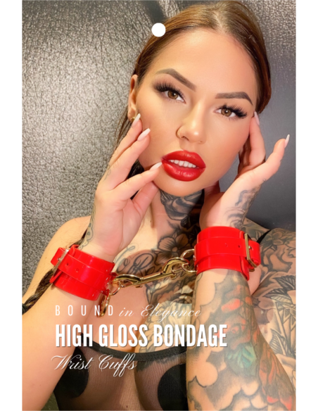 KINKY DIVA MUÑEQUERAS ROJAS