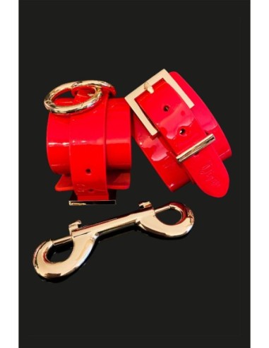 KINKY DIVA ANKLE CUFFS RED