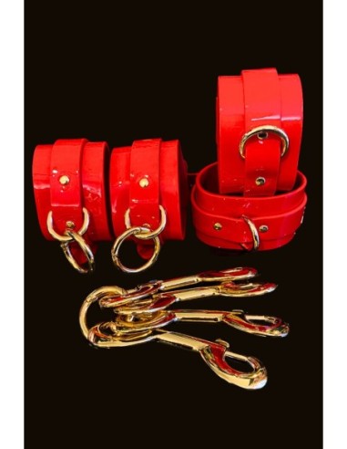 KINKY DIVA HOGTIE & CUFFS RED