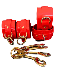 KINKY DIVA CORBATA Y PUÑOS ROJOS 2