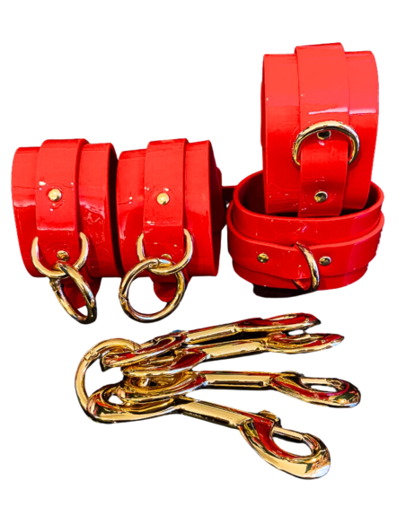 KINKY DIVA HOGTIE & CUFFS RED