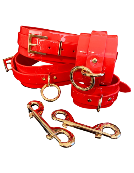 KINKY DIVA PUÑOS DE MUÑECA Y MUSLO ROJOS