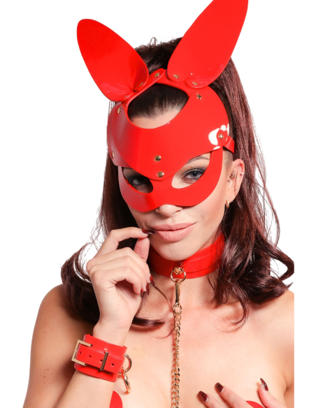KINKY DIVA BUNNY MASK RED