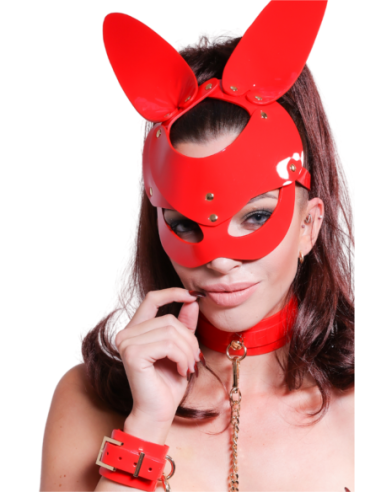 KINKY DIVA BUNNY MASK RED