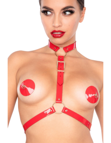 KINKY DIVA BODY HARNESS RED