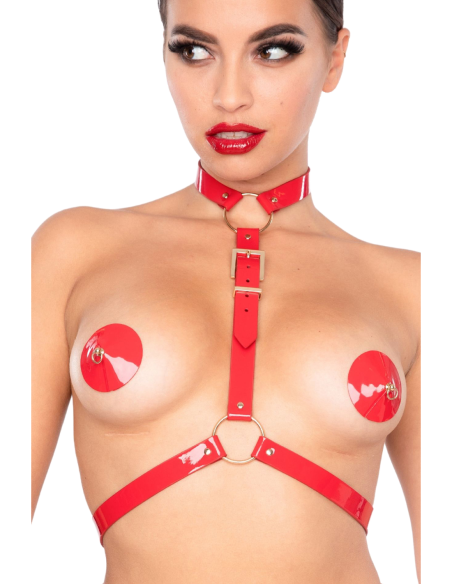 ARNÉS DE CUERPOKINKY DIVA ROJO