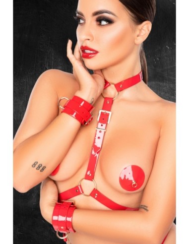 KINKY DIVA BODY HARNESS RED