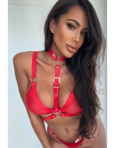 ARNÉS DE CUERPOKINKY DIVA ROJO