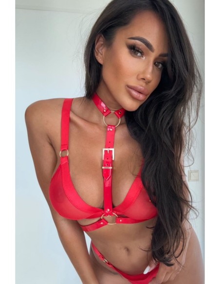 ARNÉS DE CUERPOKINKY DIVA ROJO