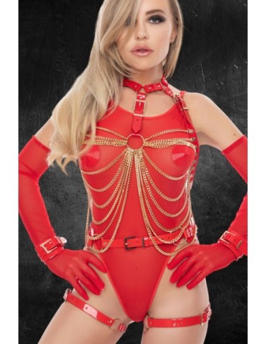 KINKY DIVA BUCKLED CHAIN TOP BUCKLED CHAIN TOP