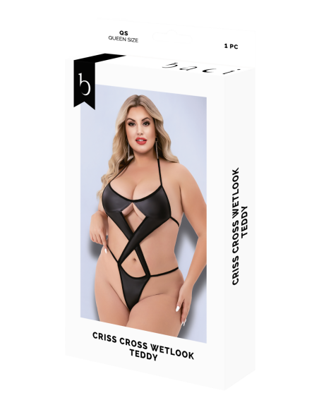 TEDDY CRISS CROSS WETLOOK NEGRO, Q