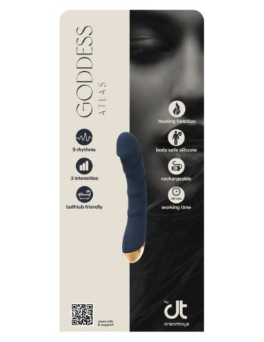 INLAY DREAMTOYS GODDESS COLLECTION ATLAS LIQUID SILIONE VIBRATOR WITH HEATING FUNCTION