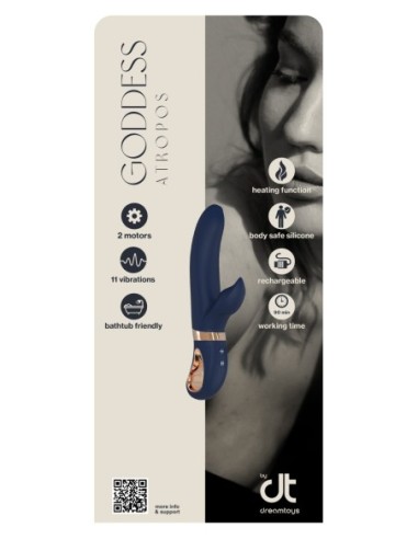 INLAY DREAMTOYS GODDESS COLLECTION ATROPOS LIQUID SILIONE DUO VIBRATOR WITH HEATING FUNCTION