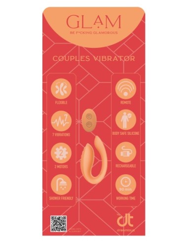 INCRUSTACIÓN DREAMTOYS VIBRADOR GLAM PAREJAS