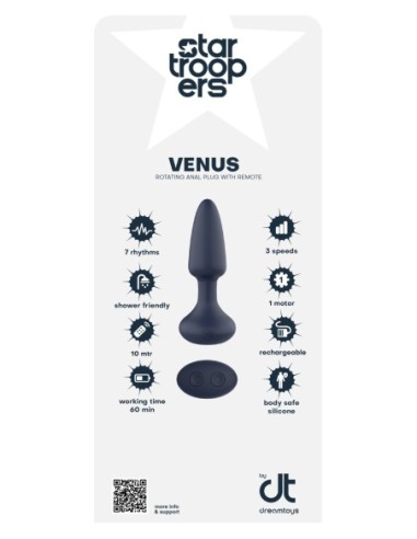 INLAY DREAMTOYS STARTROOPERS VENUS ROTATING ANAL PLUG WITH REMOTE