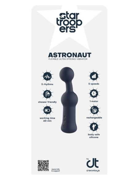 INCRUSTACIÓN DREAMTOYS STARTROOPERS ASTRONAUT VIBRADOR FLEXIBLE ULTRA FUERTE