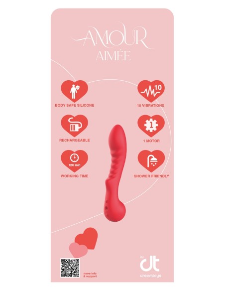 INCRUSTACIÓN DREAMTOYS AMOUR FLEXIBLE G-SPOT VIBE AIMEE