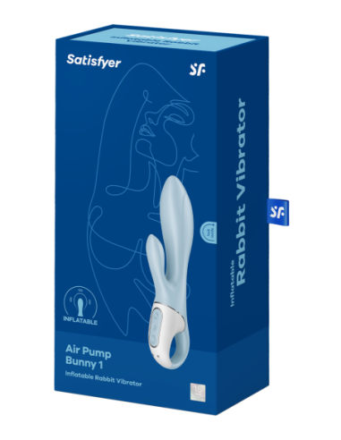 SATISFYER AIR PUMP BUNNY 1 LIGHT BLUE
