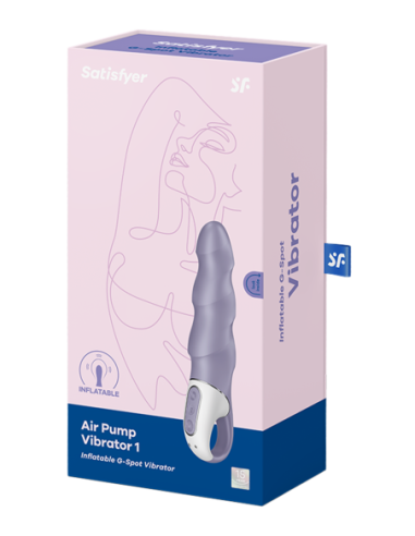 SATISFYER AIR PUMP VIBRATOR 1 DARK VIOLET