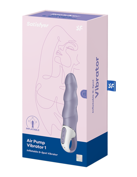 SATISFYER AIR PUMP VIBRATOR 1 DARK VIOLET