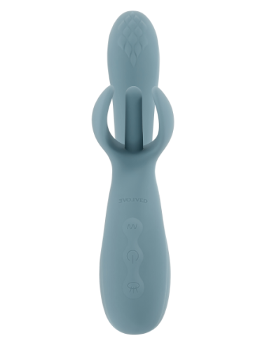 EVOLVED RABBIT VIBRATOR TAKE YOUR FLICK BLUE