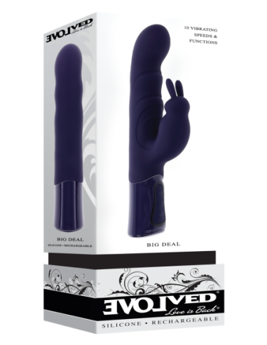 EVOLVED RABBIT VIBRATOR BIG DEAL BLACK