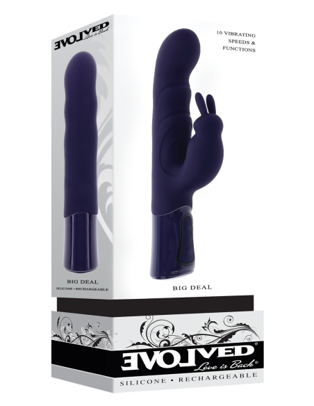 EVOLVED RABBIT VIBRATOR BIG DEAL BLACK