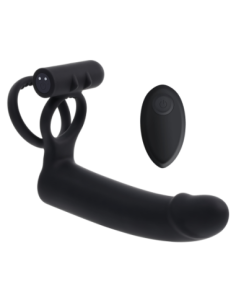 GENDER X DILDO WITH COCKRING BLACK