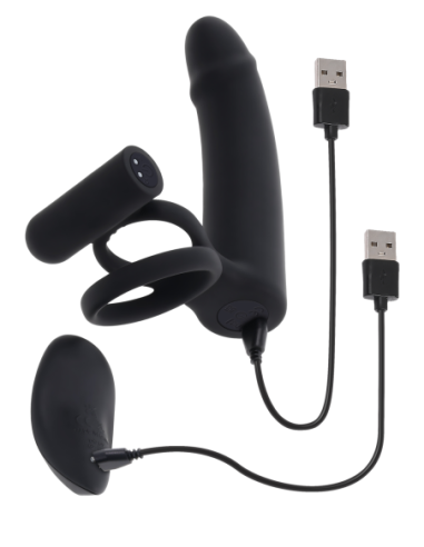 GENDER X CONSOLADOR CON ANILLO PARA EL PENE NEGRO