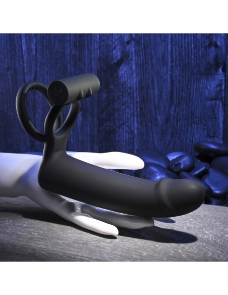 GENDER X DILDO WITH COCKRING BLACK