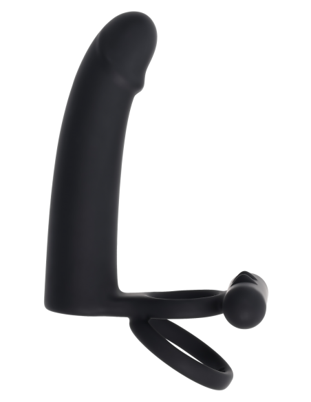 GENDER X DILDO WITH COCKRING BLACK