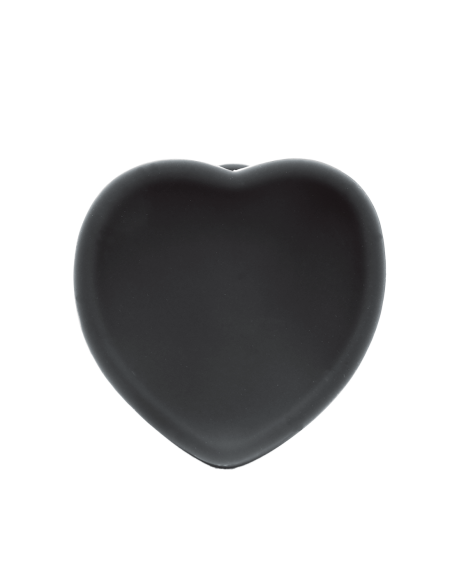 HEARTBREAKER 7INCH DILDO DE SILICONA BASE CORAZÓN NEGRO