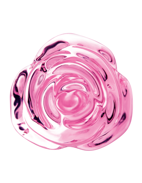 B-VIBE PINK ROSES GLASS BUTT PLUG TRAINING SET