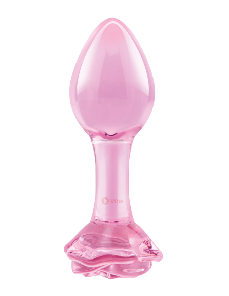 B-VIBE SET DE ENTRENAMIENTO CON TAPÓN ANAL DE VIDRIO PINK ROSES