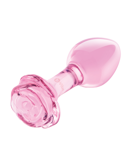 B-VIBE SET DE ENTRENAMIENTO CON TAPÓN ANAL DE VIDRIO PINK ROSES