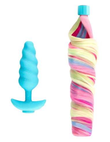 B-VIBE UNICORN PLUG WITH RAINBOW TAIL
