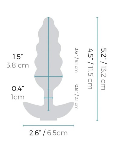 B-VIBE UNICORN PLUG WITH RAINBOW TAIL