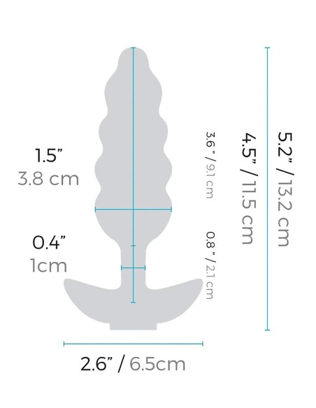 B-VIBE UNICORN PLUG WITH RAINBOW TAIL