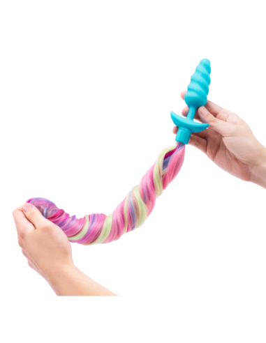 B-VIBE UNICORN PLUG WITH RAINBOW TAIL