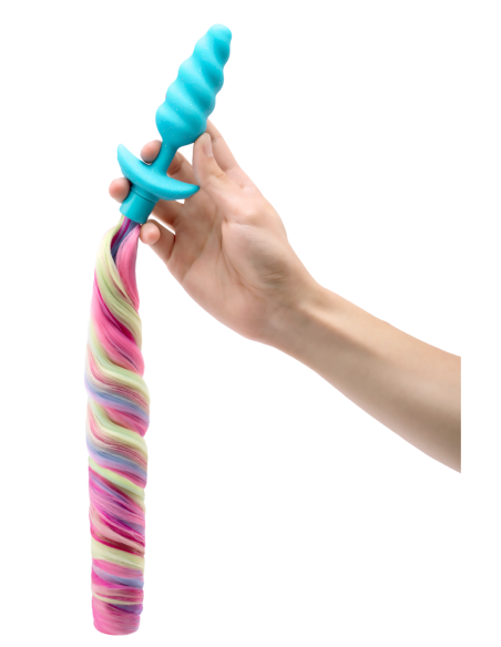 B-VIBE UNICORN PLUG WITH RAINBOW TAIL